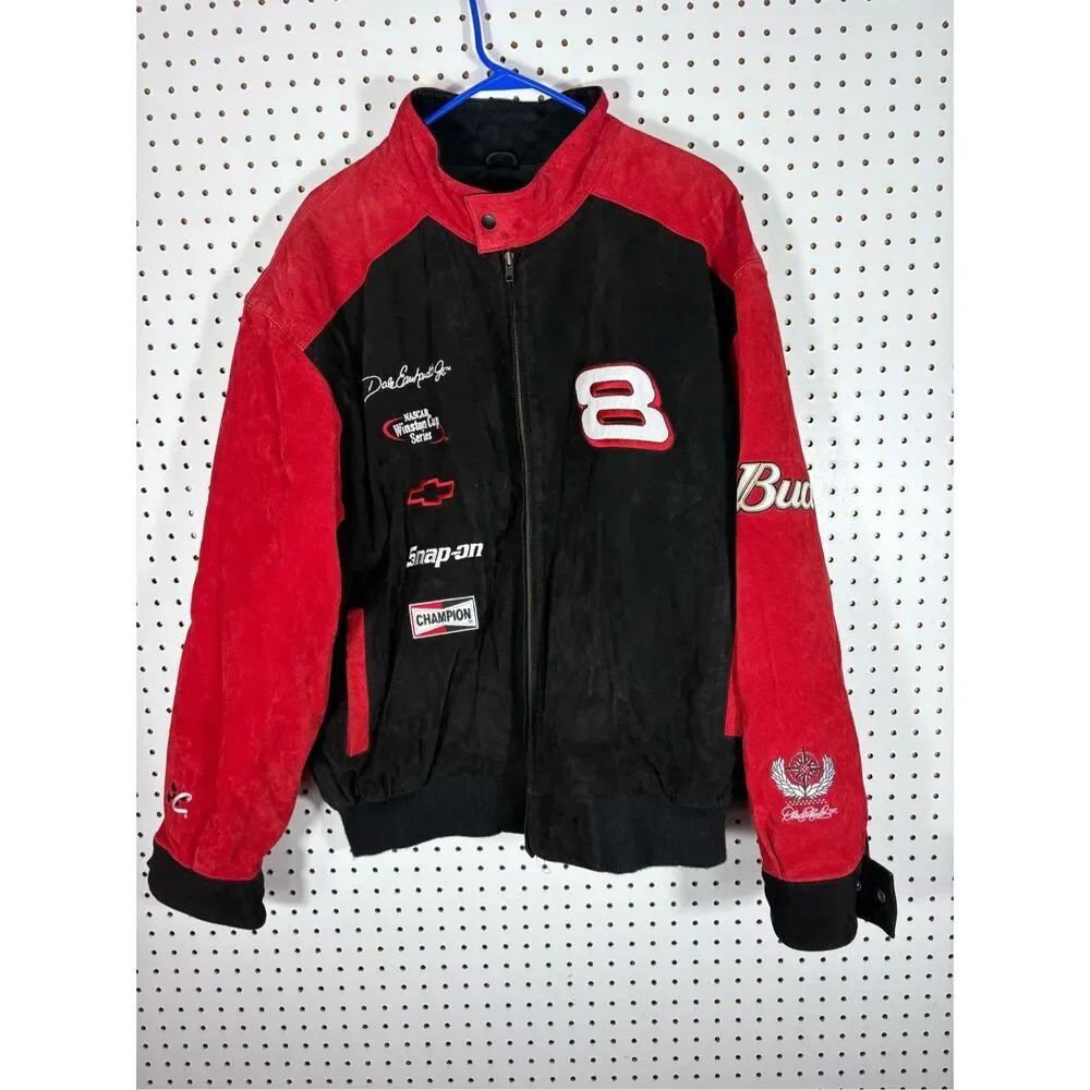 Wilsons Leather Vintage Chase Authentics Budweiser Nascar Dale Earnhardt Jr. lea